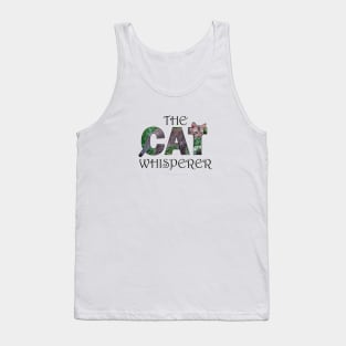 The Cat Whisperer - Brown sand cat oil painting word art Tank Top